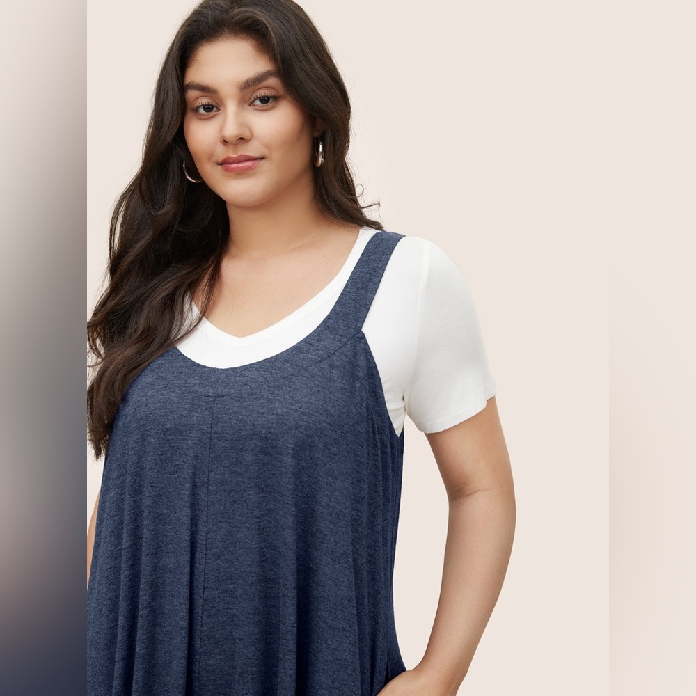 NWT Bloomchic Blue Supersoft Essentials Solid Poc… - image 4